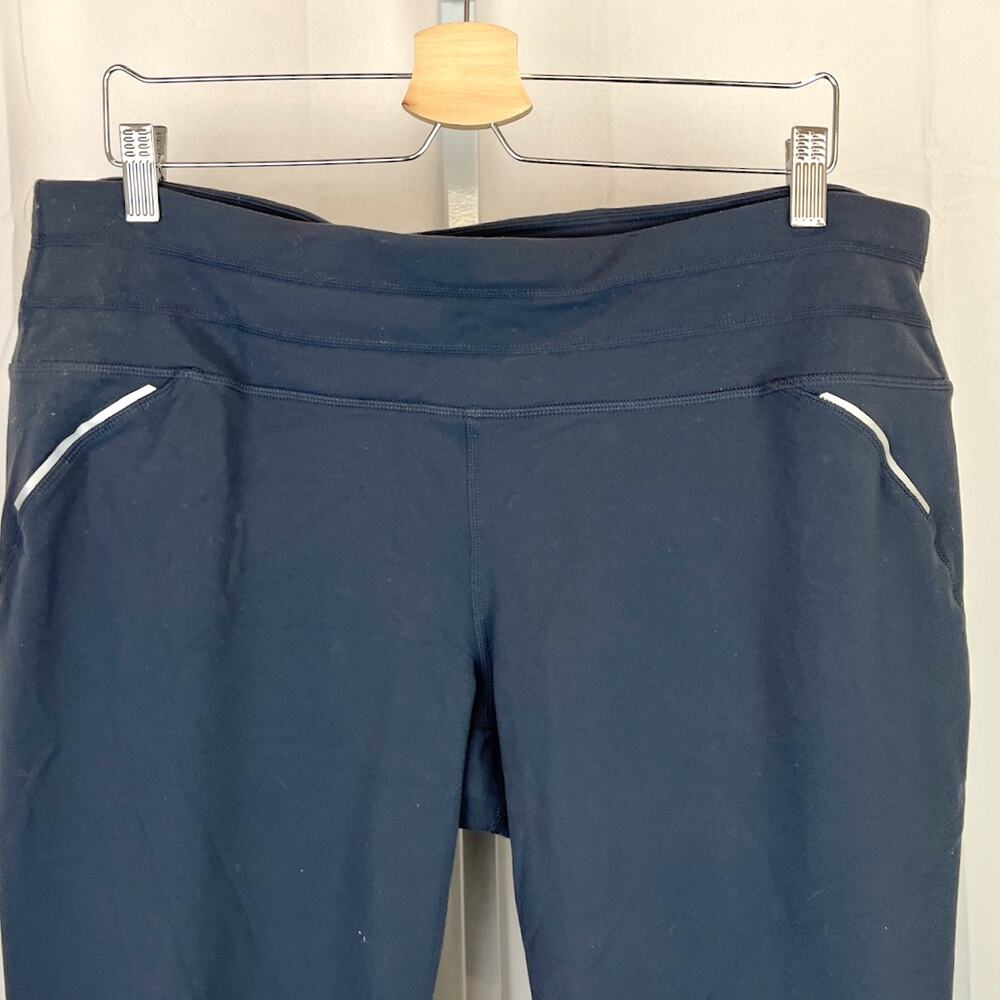 ATHLETA  2X Plus Relay Tights 903959 Reflective Mesh Panel Reflective Dark Gray - Picture 4 of 9